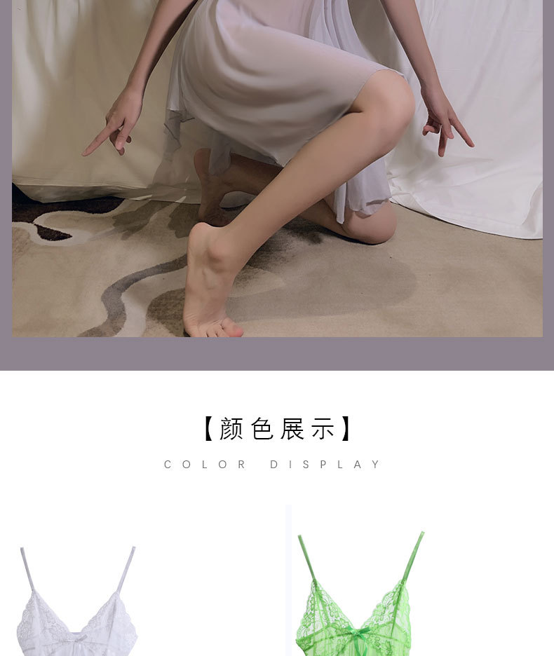 网纱透视诱惑睡衣欧美法国外贸情趣内衣性感吊带睡裙套装成人用品  GASZ-情趣内衣8468详情14