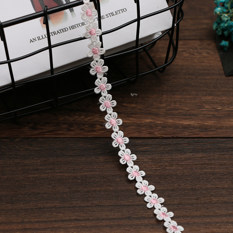 1.5CM water-soluble embroidered little bee lace, Daisy sunflower, DIY handmade accessories, clothing, hair accessories, fabric, tiled pic 20