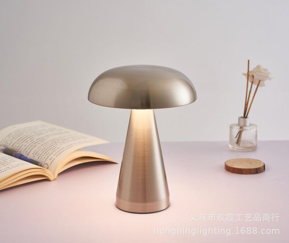 New cross-border bar and restaurant table lamps, rechargeable mushroom lamps, bar and bedroom bedside atmosphere table lamps, dimming night lights pic 16
