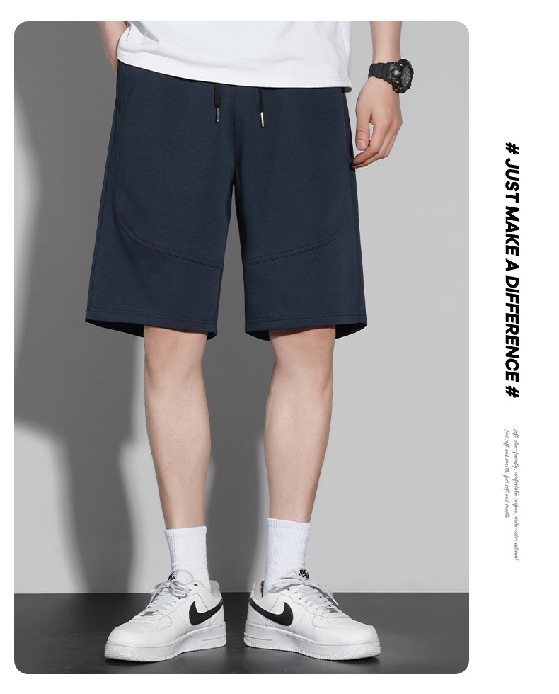 短裤男款夏季纯棉300g沙滩五分裤2023宽松潮流休闲运动裤篮球裤子详情22