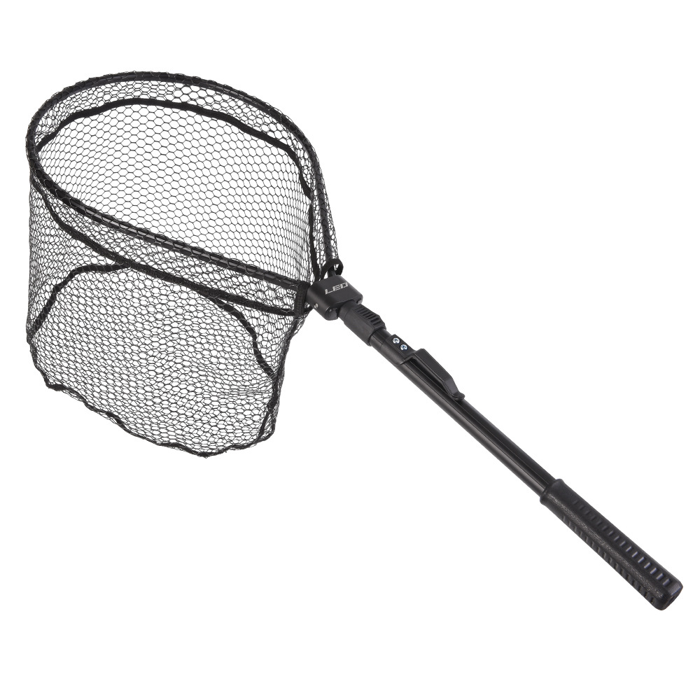 27984 LEO/ Leou [Aluminum Alloy Quick Folding Flying Fishing Hand-Drawn Net] Fly Fishing Fishing Net and Fishing Gear Net pic 6