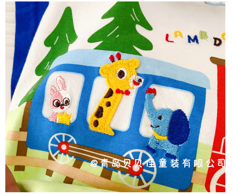 儿童短袖t恤夏装火车半袖日系卡通儿童插肩短袖潮牌外贸童装批发详情31