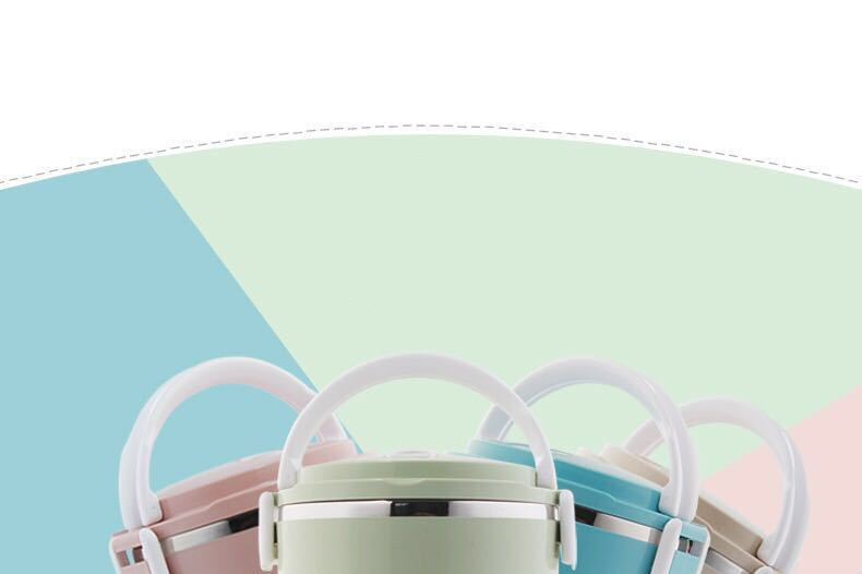Stainless steel insulated lunch box, student lunch box, multi-layer compartments lunch box, large-capacity fresh-keeping box, sealed box pic 1
