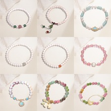 This is a unique new design pendant with a Japanese and Korean style, featuring cherry fruits and zircon. It is a stylish titanium steel necklace pic 7