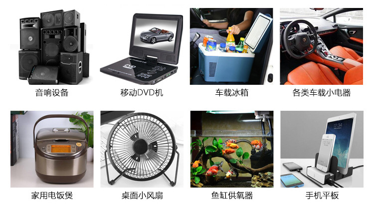 24V large-capacity 12v18650 lithium battery, small volume 5v mobile power bank, LED light strip monitoring, universal battery pic 13