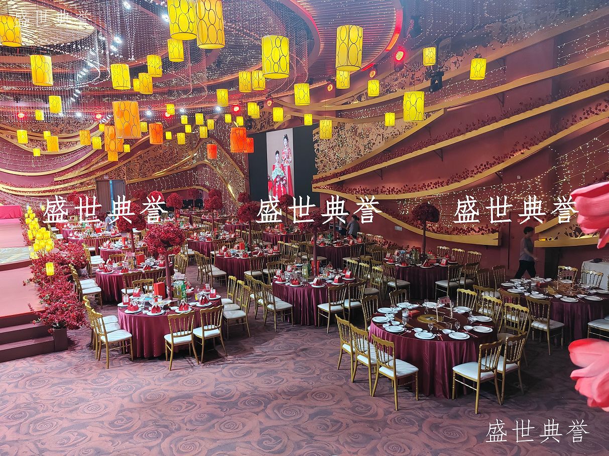 Yiwu foreign Trade wedding dining tables and chairs, theme wedding bamboo joint chairs, banquet center, castle chairs, hotel wedding banquet chairs pic 11