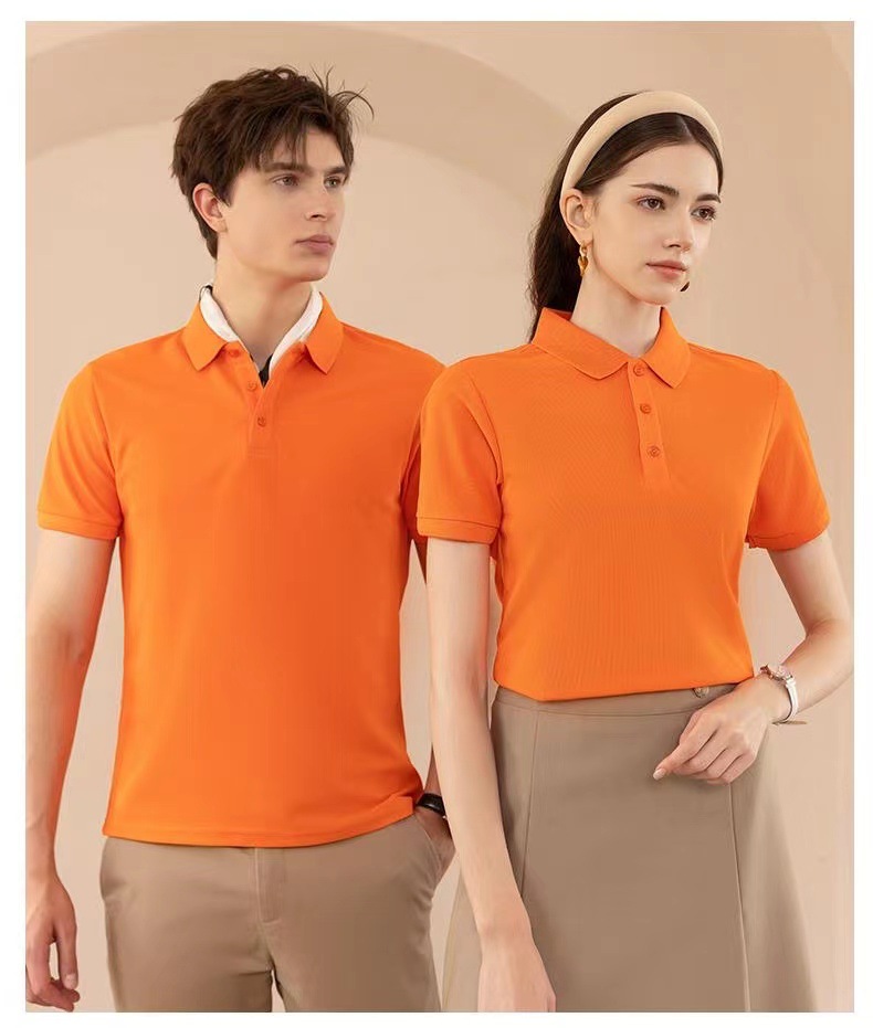 Solid-color POLO shirts, custom-printed work clothes, lapel short-sleeved T-shirts, group uniforms, work clothes, company uniforms, embroidery pic 34