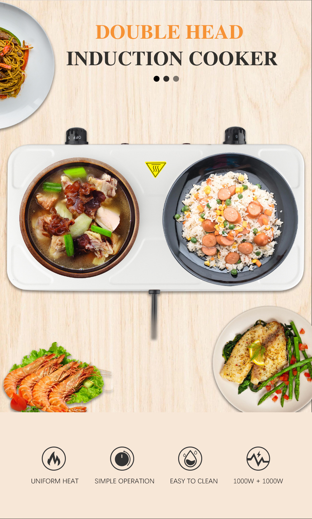 双头电陶炉厨房电器电陶炉小型家用电器多功能家用小电炉批发详情1