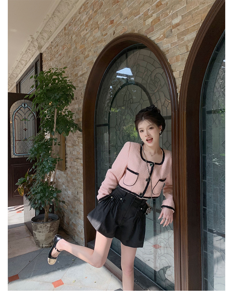 百搭时装真皮女鞋春秋小香风气质单鞋子法式玛丽珍鞋女高跟鞋粗跟详情46