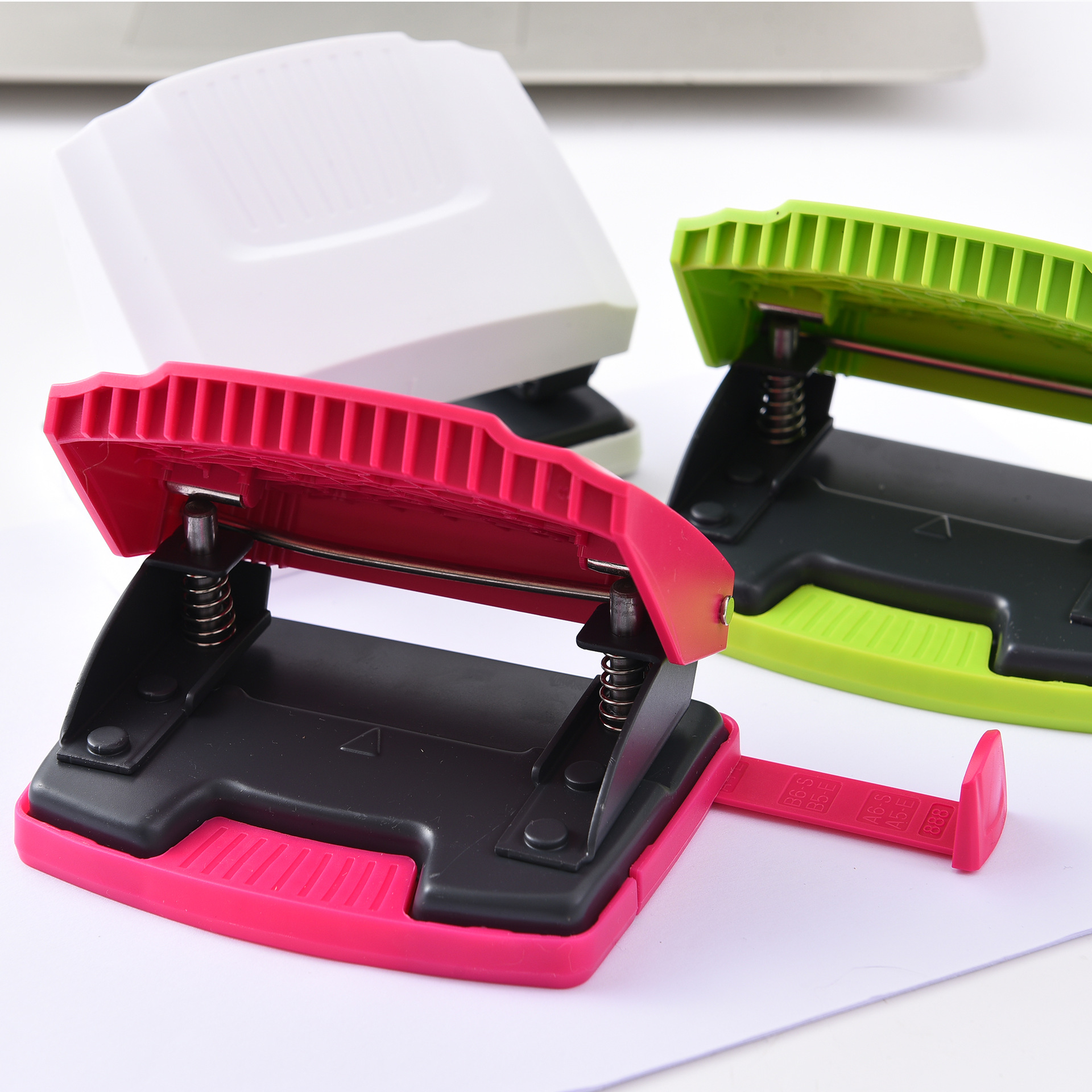 Factory direct supply of cross-border exclusive 5866 double-hole punch, Chinese binding manual punch, loose-leaf A4 paper pic 9