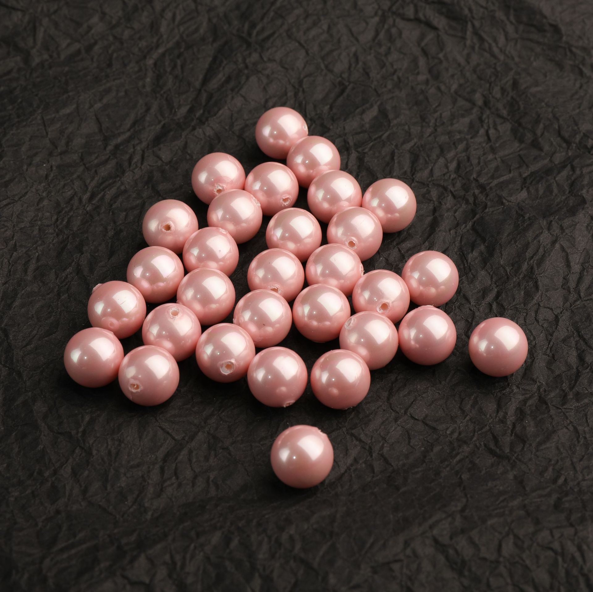 Factory direct supply of large quantities of shells, pearls, 3-20mm in various colors, half-hole shells, round beads, DIY jewelry accessories, loose beads pic 9