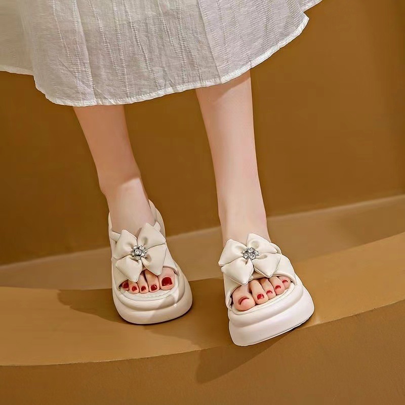 小香风厚底凉拖鞋女夏季外穿2024新款松糕气质增高仙女海边沙滩鞋详情34