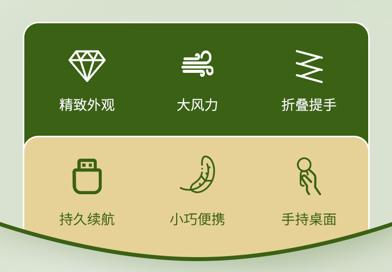 手持小风扇可印制logo充电六一儿童节伴手礼广告宣传礼品学生奖品详情6