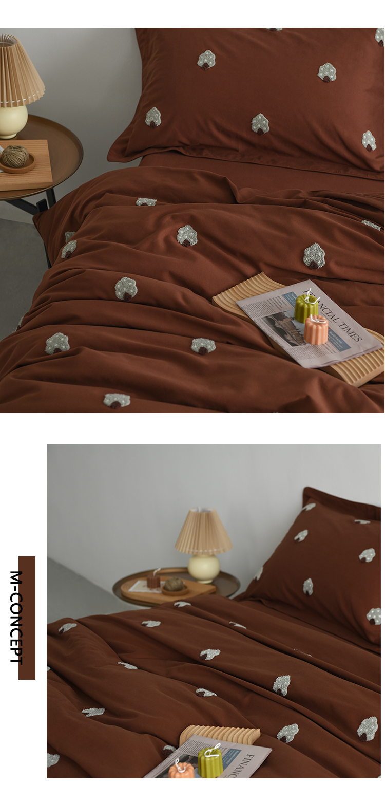 100% algodón algodón satén de tributo molido conjunto de cuatro piezas toalla de alta gama bordado artesanía adorable habitación de niños artículos de cama primavera verano pic 27