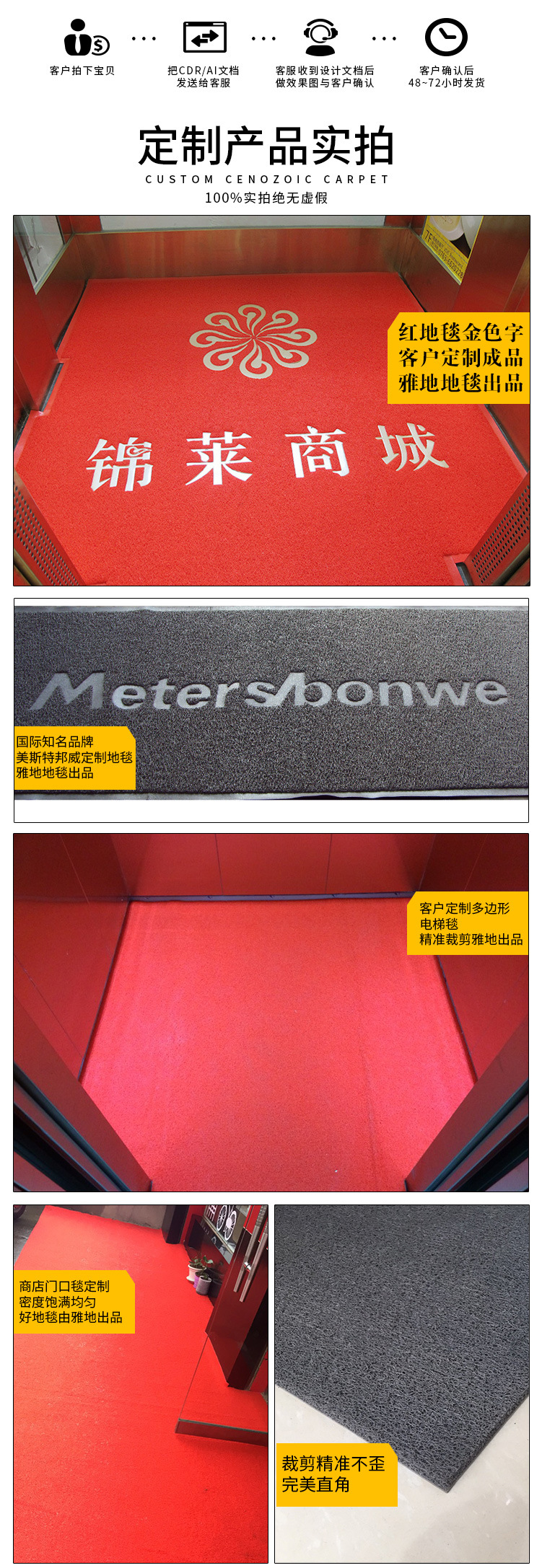 Wholesale of pvc plastic for the entrance door, elevator, hotel welcome, anti-slip wire rings, entrance floor MATS, carpets and foot MATS pic 31