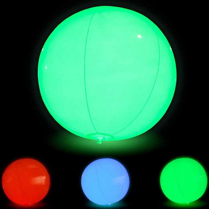 发光PVC充气球遥控球户外玩具沙滩充气球详情4