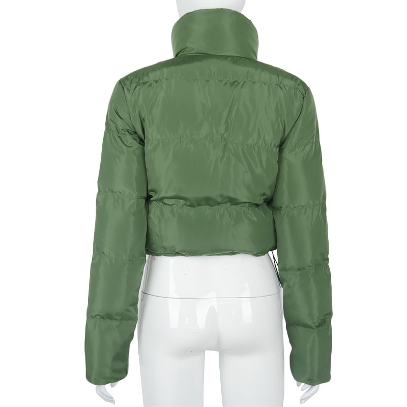 A20504T europa y américa 2021 otoño invierno moda nuevo estilo manga larga cardigan cuello alto caliente pan abajo chaqueta mujeres pic 24
