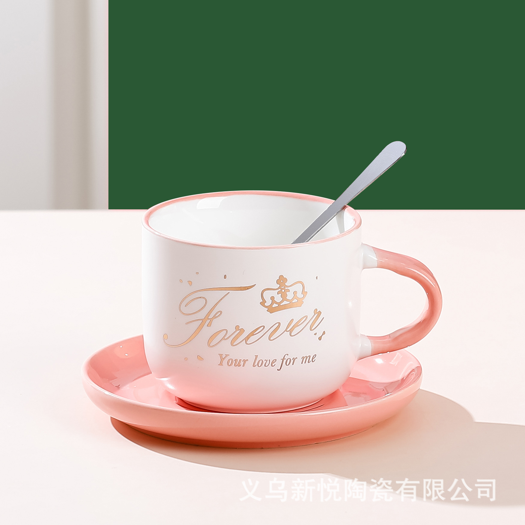 创意个性咖啡杯陶瓷杯耐高温杯碟带勺牛奶杯办公室水杯详情5