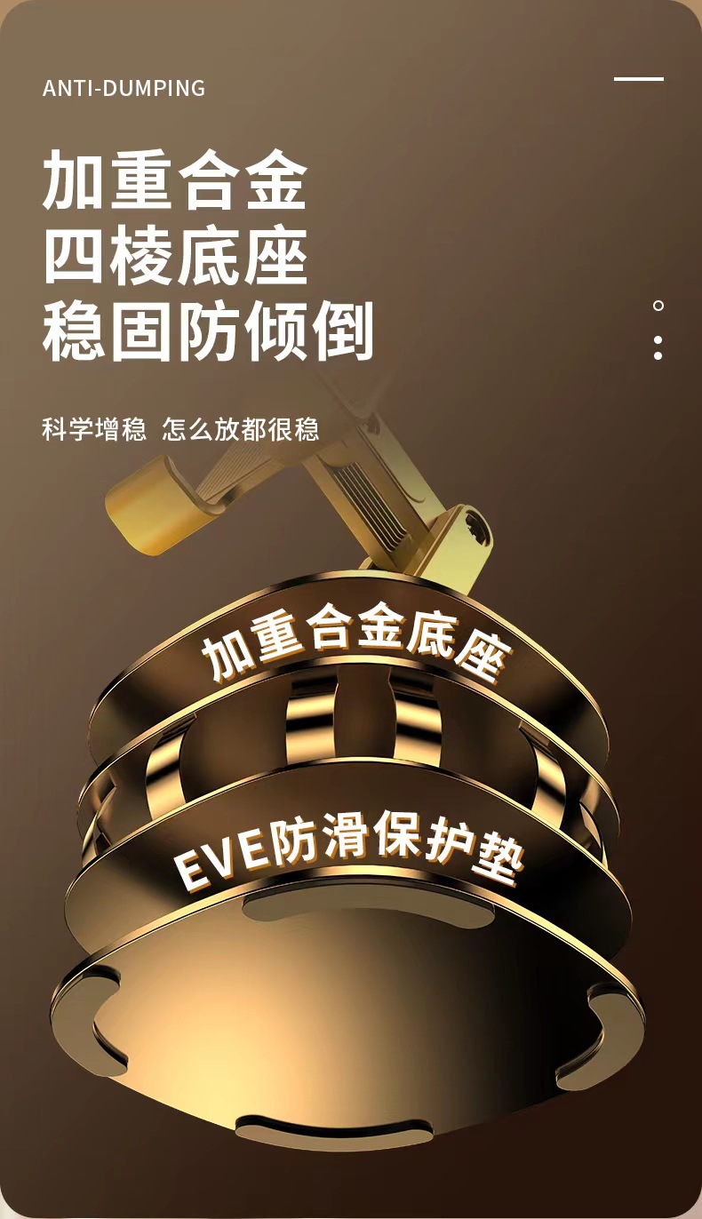 手机支架桌面金属可旋转平板支撑架便携折叠调节直播支架懒人床头详情8