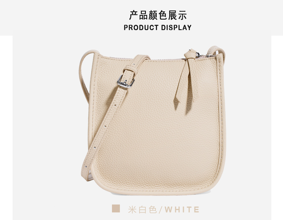 Leather single-shoulder bag for women, versatile and fashionable 2023 Korean small square bag, top layer cowhide ins Korean version crossbody bag, small bag pic 35