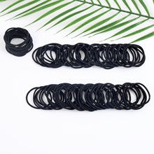 Cross-border solid-color crystal satin hair tie, elegant headwear, simple hair tie, hair accessory, small hair band, large fat intestine hair band pic 10