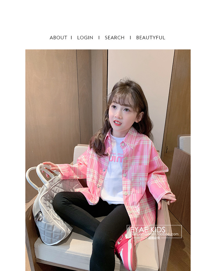 2024春装新款女童衬衣儿童衬衫洋气早春休闲长袖宝宝条纹上衣详情13