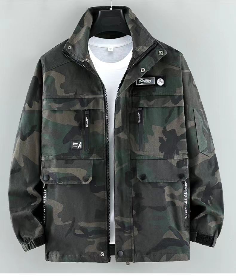厂家批发春秋工作服弹力工装汽修户外耐脏电焊劳保防烫迷彩服套装详情34