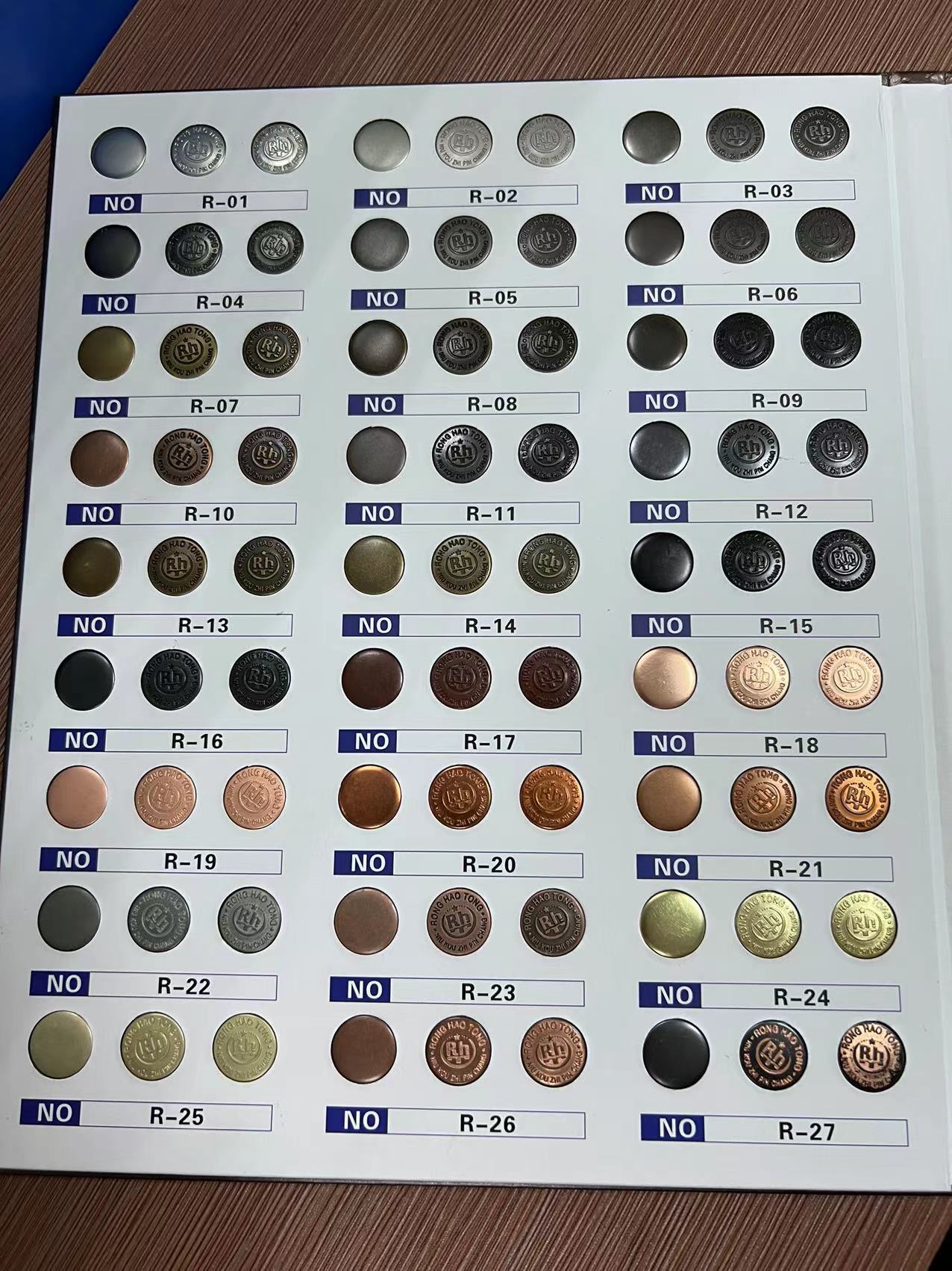 Hollow round five-prong buckle jeans four-way buckle invisible hidden buckle accessory alloy high foot button pic 10