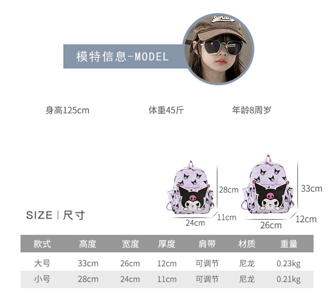 儿童背包外出旅游包宝宝双肩包幼儿园书包女孩小班中可爱超萌轻便详情2