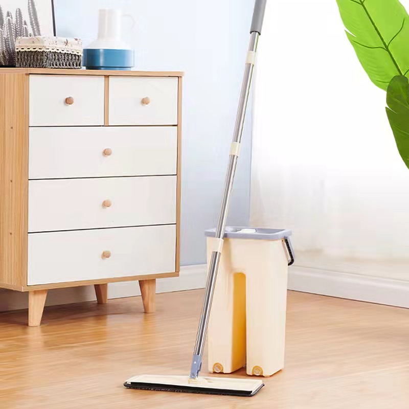 Hand-free flat mop, household rotating dry and wet dual-purpose lazy mop, Douyin gift scratch-off mop 0663 pic 2