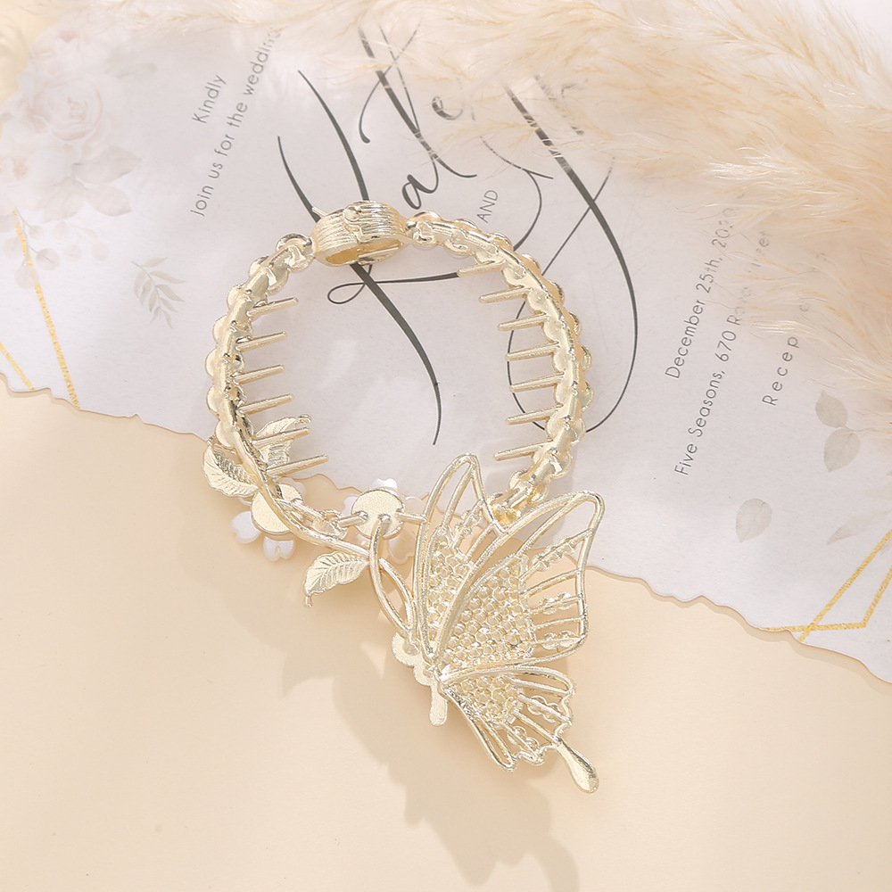 Ancient-style lily of the valley tassel hair clip headwear, forest-style super fairy bun hair clip, high-end bun hair buckle accessory pic 3