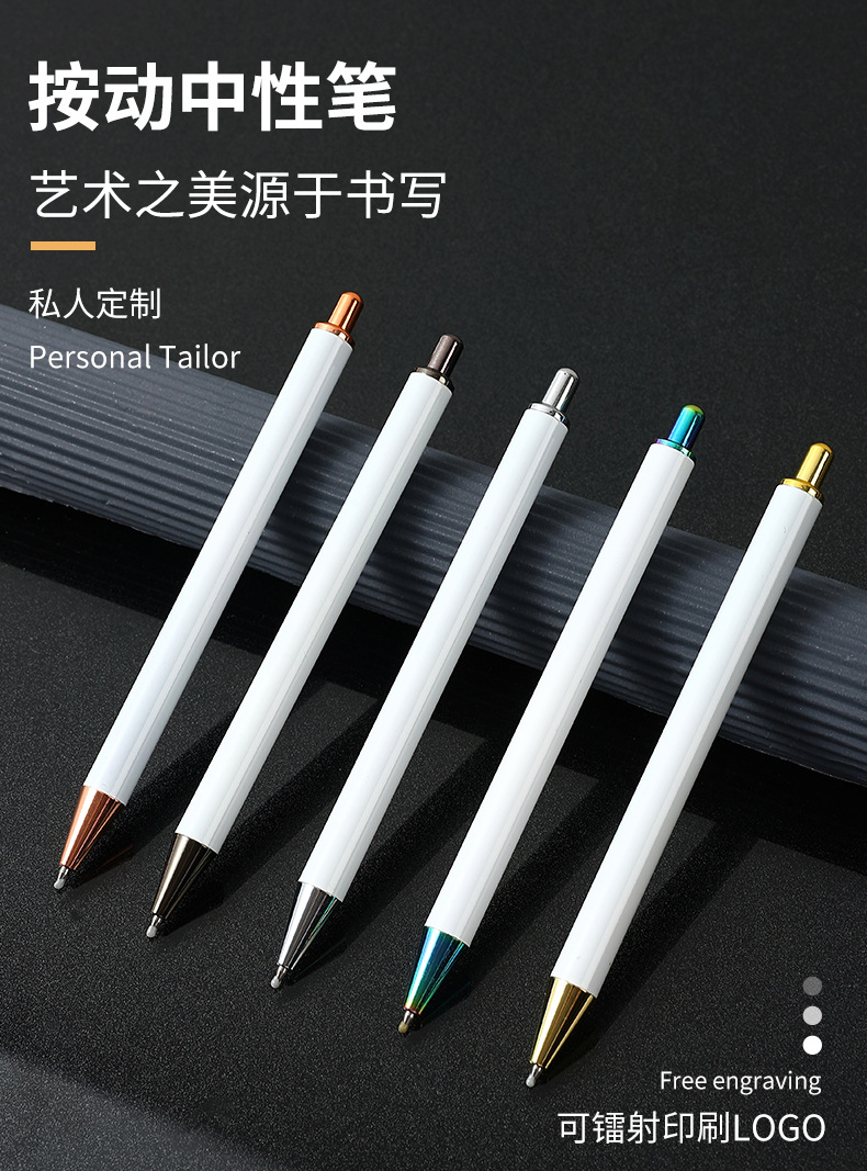 Metal pens, ballpoint pens, white gel pens, signature pens and ballpoint pens are in stock and can be used for heat transfer and sublimation pic 1