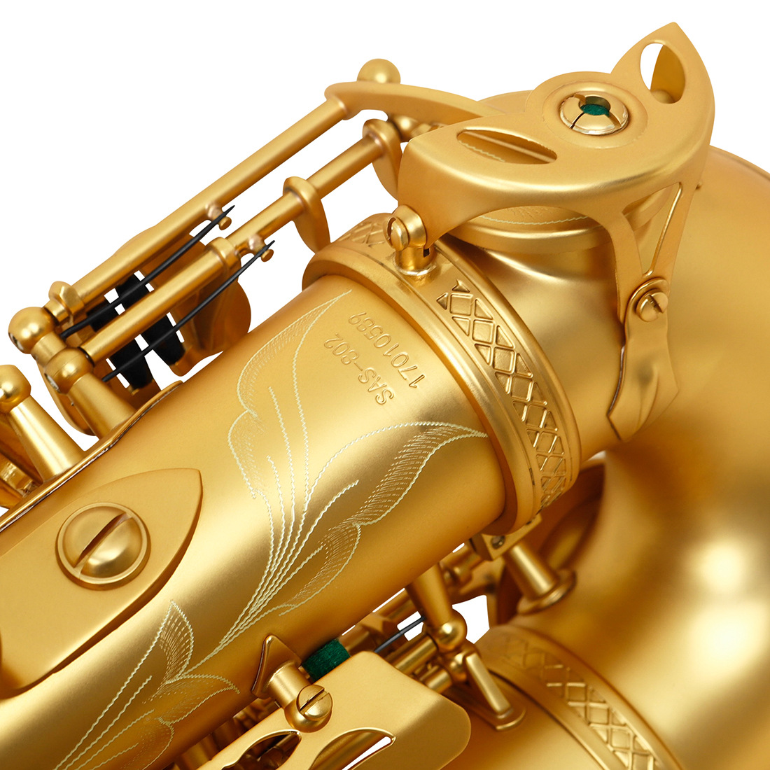 LADE中音磨砂萨克斯乐器初学成人演奏降E调鲍鱼壳按键中音萨克斯详情22