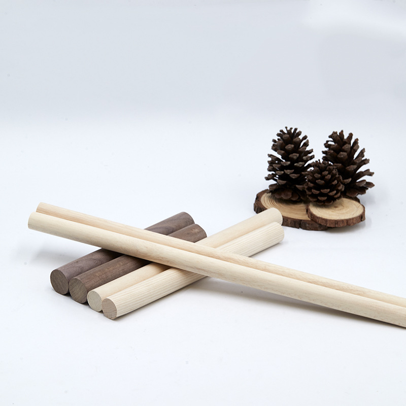 厂家直供实木木棒榉木圆棒黑胡桃实木圆棒瑜伽开背木棍详情14