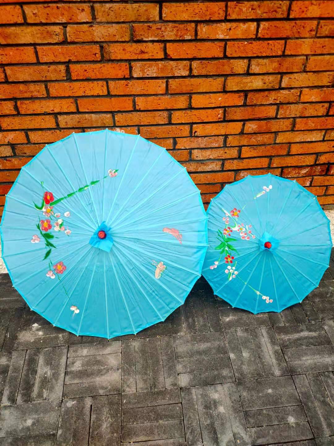 油纸伞工艺油纸伞古风装饰伞大小号古装绸布伞江南风舞蹈伞道具详情3