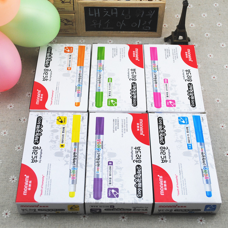 Multicolor genuino coreano sólido highlighter 6013 pic 2