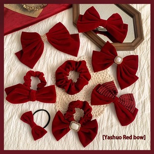 Korean-style large updo hair clips, high-end hairpins, shark clips, ins atmosphere, autumn and winter plush hair accessories pic 2