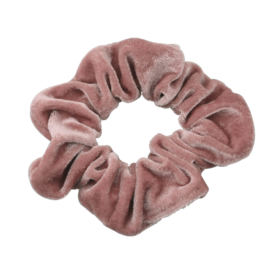 亚马逊 跨境 绒布大肠发圈 简约弹力纯色头花 多色现货布艺发饰饰详情9