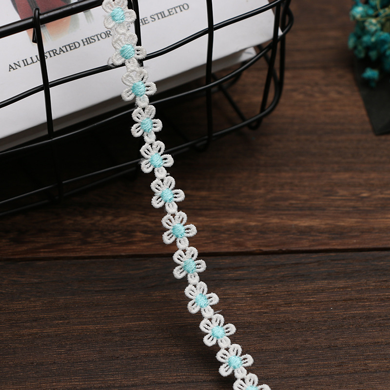 1.5CM water-soluble embroidered little bee lace, Daisy sunflower, DIY handmade accessories, clothing, hair accessories, fabric, tiled pic 13