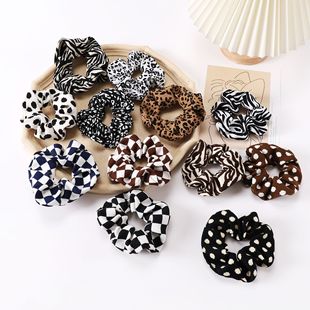 Wholesale French satin large intestine hair band, Korean style ins solid color fabric high-end hair accessory, extra-large pig large intestine hair band pic 10