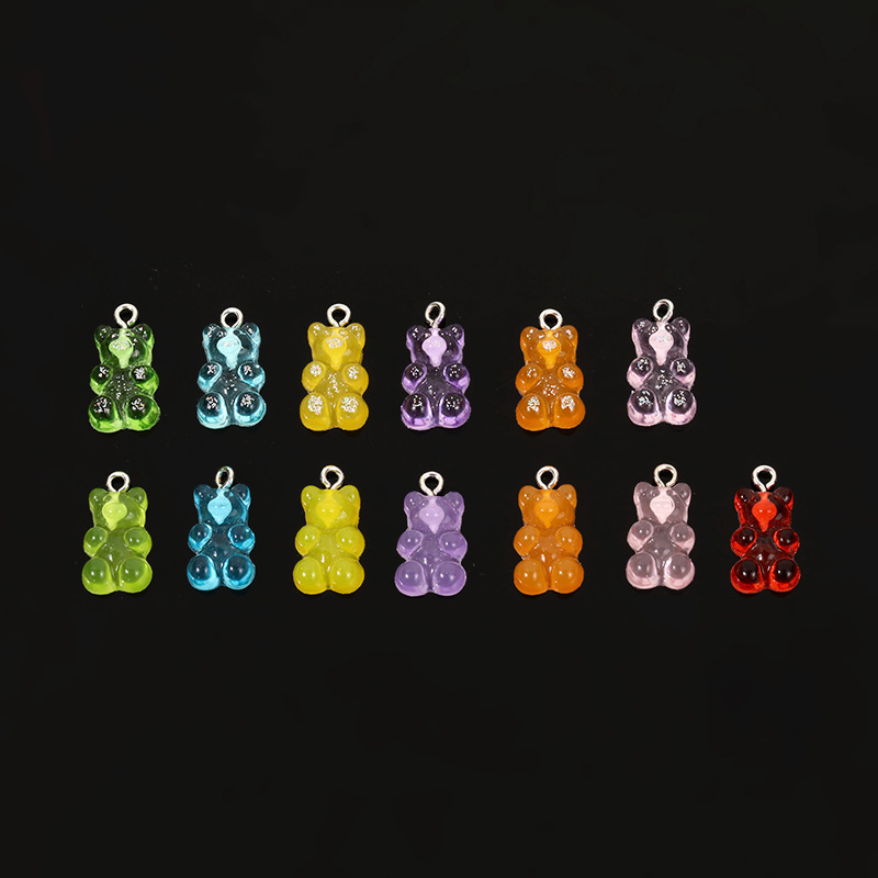 Cute and fresh butterfly diy jewelry pendant, mini bubble milk tea beaded bracelet, necklace accessory, hanging decoration pic 9