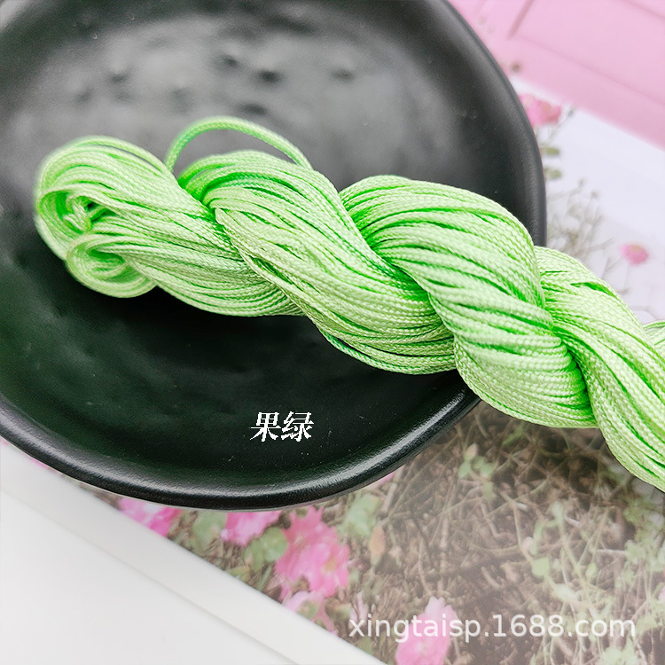 diy jewelry thread AB, Taiwan jade thread, colorful jewelry, nylon thread, jade bracelet, braided rope, 1mm jade thread wholesale pic 20