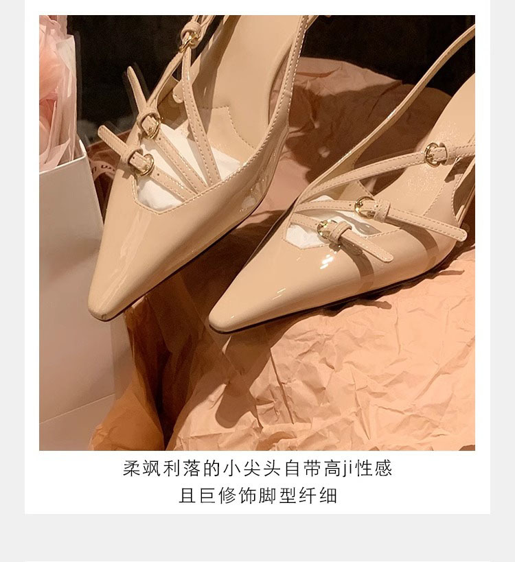 时尚真皮女鞋气质单鞋凉鞋女一字带尖头高跟鞋细跟女鞋2024春夏季详情13