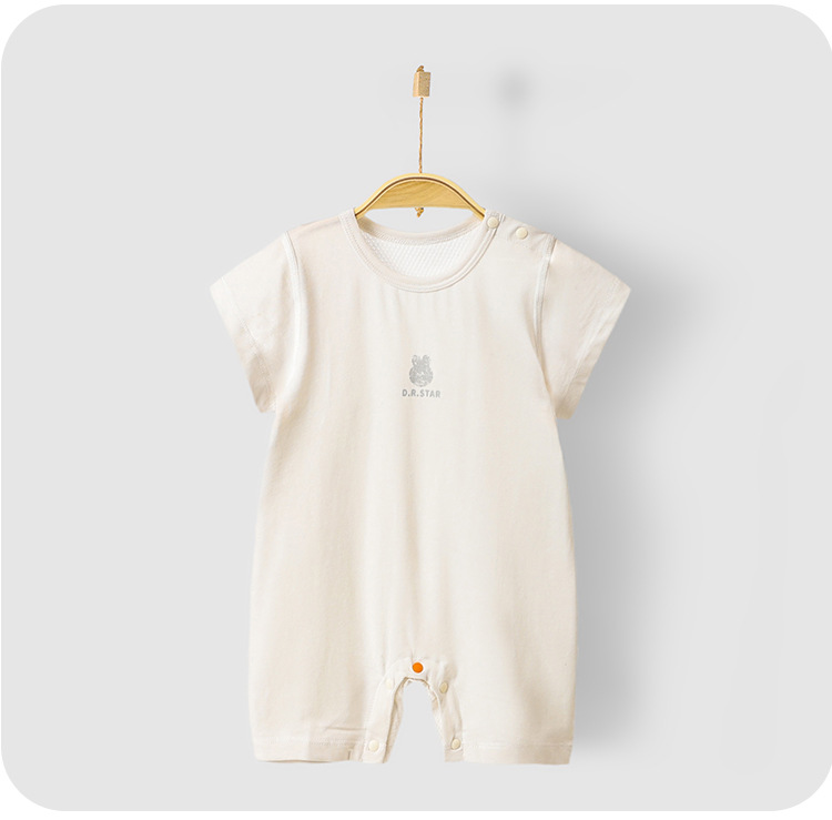 安阳童装婴儿短袖连体衣夏季新生儿莱赛尔哈衣爬服宝宝薄款衣服详情17