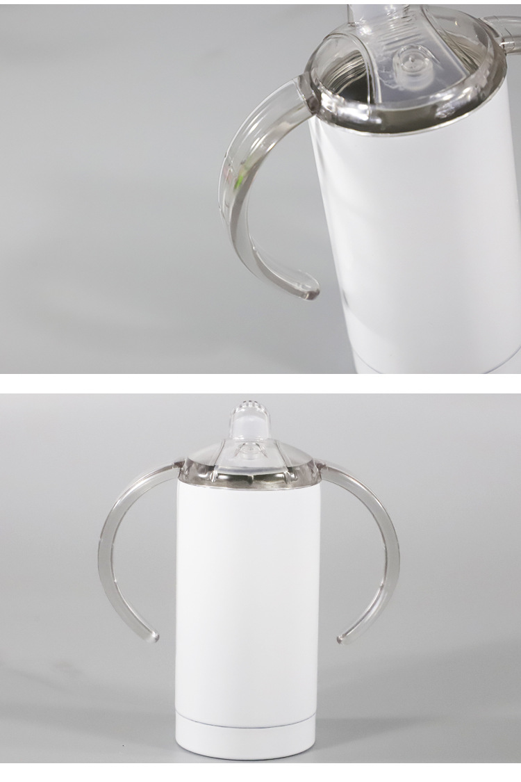 Heat transfer 12oz pacifier cup, 304 stainless steel pacifier, children and students, straw, creative insulated cup pic 9