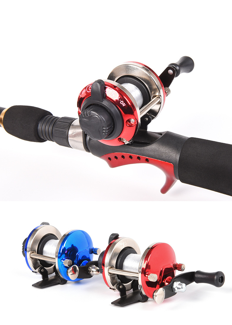 27842 LEO [Small Drum Wheel (Red/Blue)] Wholesale of rock fishing, ice winter fishing, lateral steamboat fishing, and fishing line wheels pic 7