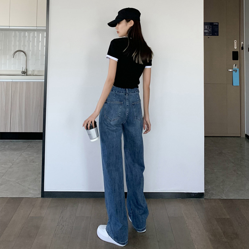 女装小整款阔腿裤拖地裤