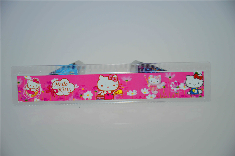 Wholesale plastic rulers, colorful cartoon small straight rulers, cute animals, 15 cm plastic rulers available for sample pic 32