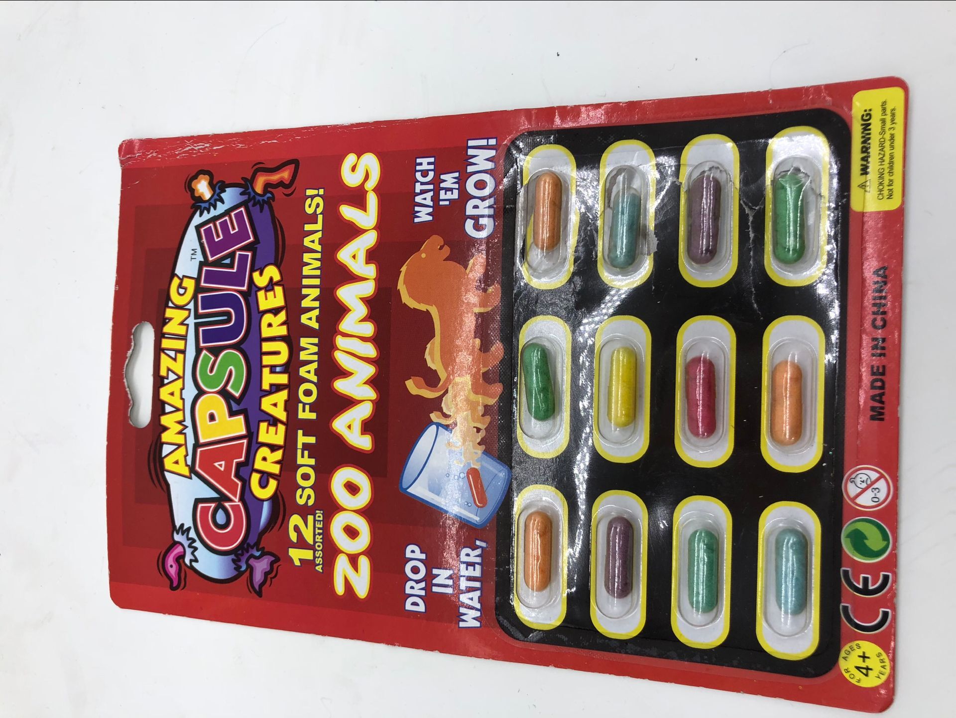 鼎浩 2025新款膨胀胶囊海洋宝宝动物泡水大动物胶囊厂家批发 12个/卡详情6