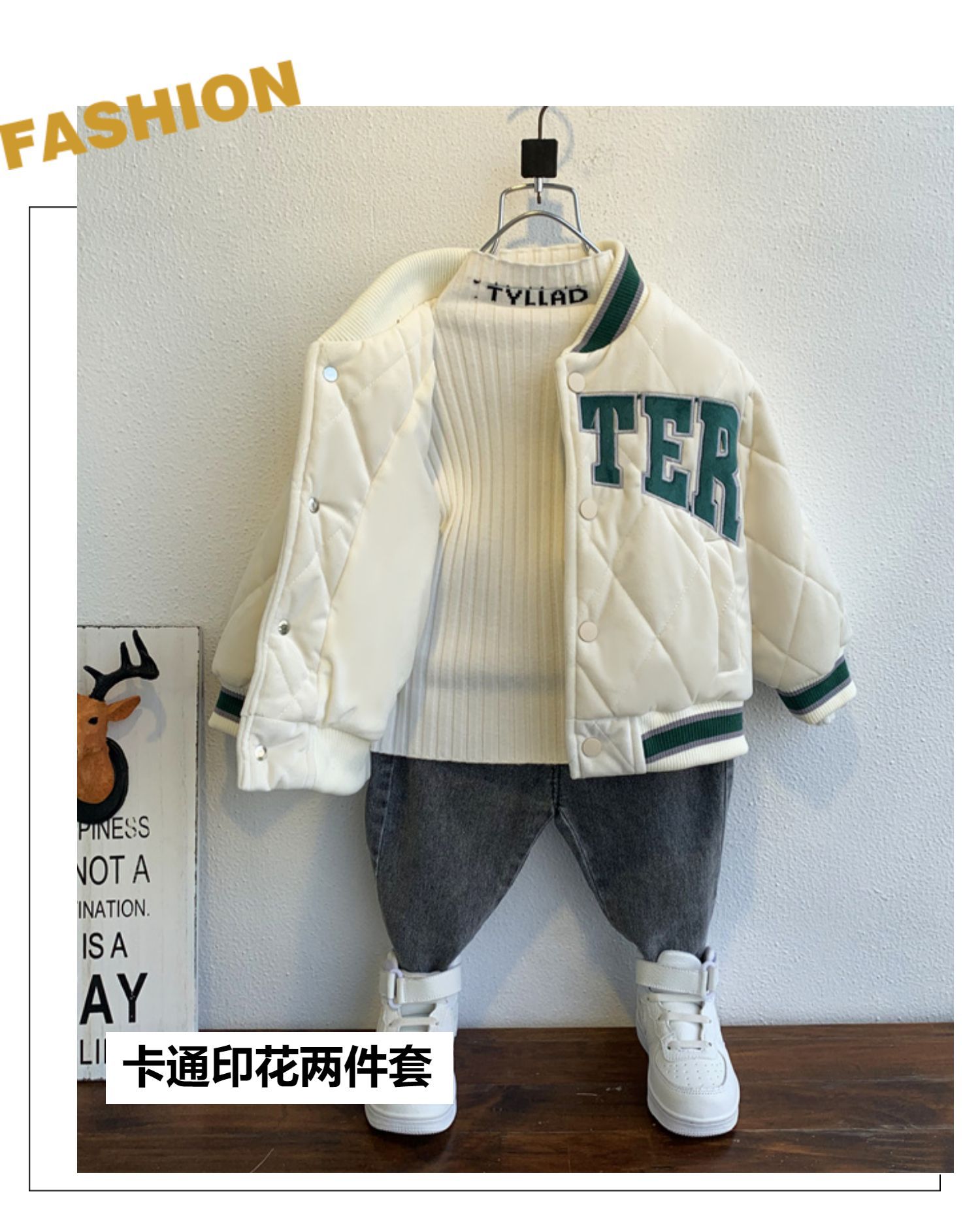 Niños hombre niña invierno abrigos 2021 nuevo otoño invierno engrosado clip cotton chaqueta bebé béisbol chaqueta niños marea pic 1